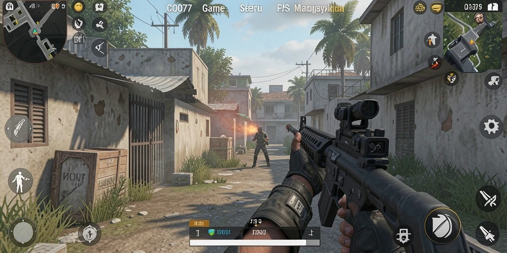 Tampilan gameplay COO77 yang menegangkan dan seru.