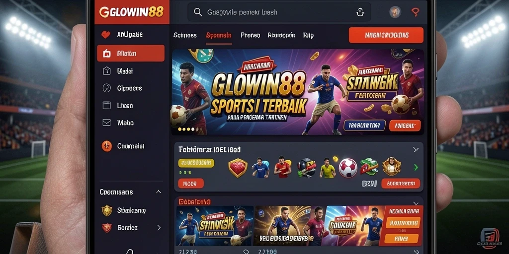 Tampilan gameplay menarik di aplikasi Sportsbook GLOWIN88.