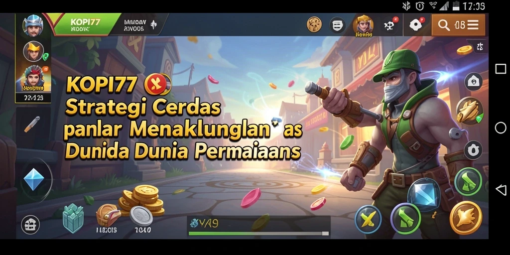 Tampilan utama gameplay KOPI77 yang intens dan memukau.