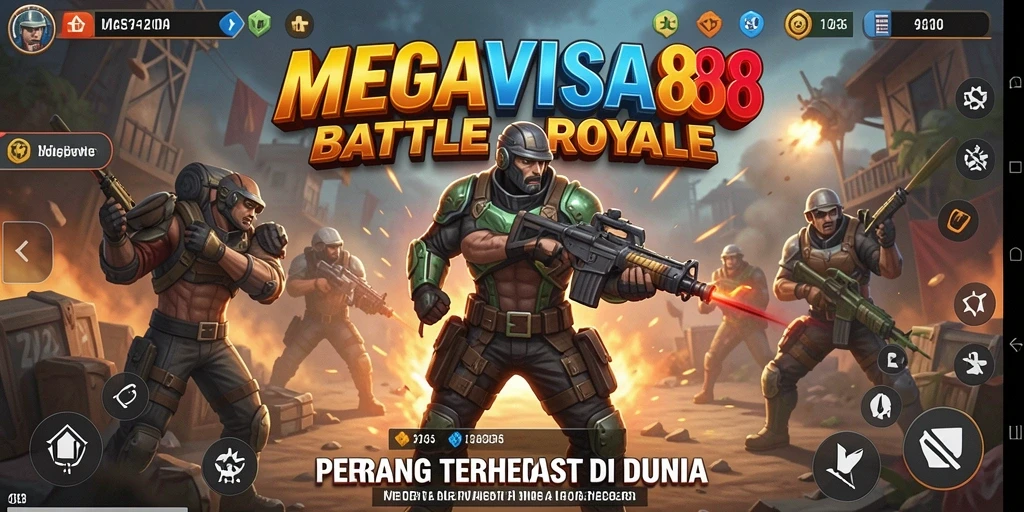 Tampak aksi pertempuran seru di game Battle Royale.
