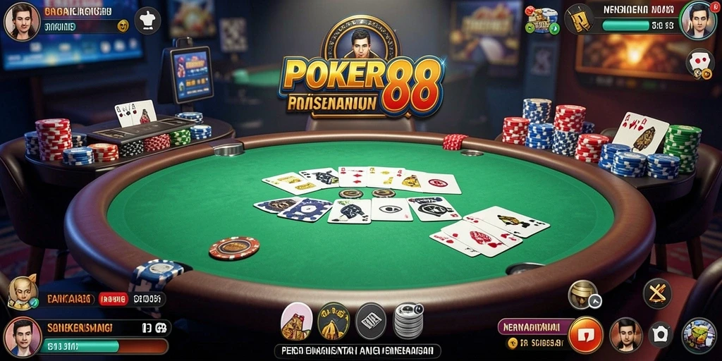 Tampilan gameplay POKER88 dengan grafis menawan dan interaksi menarik.