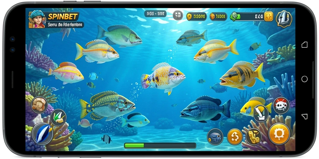 Tangkapan layar gameplay Tembak Ikan SPINBET yang seru dan penuh aksi.